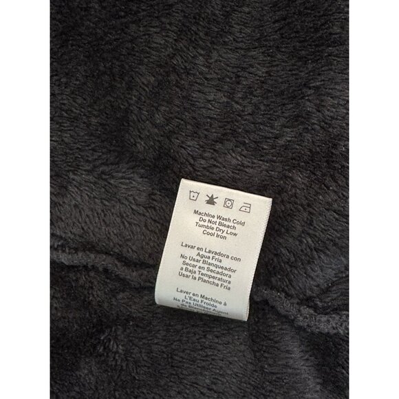 Ugg Isla Women's Fleece Robe Lounge Cardigan Black Color Soft Cozy Comfy Size M - Picture 7 of 7